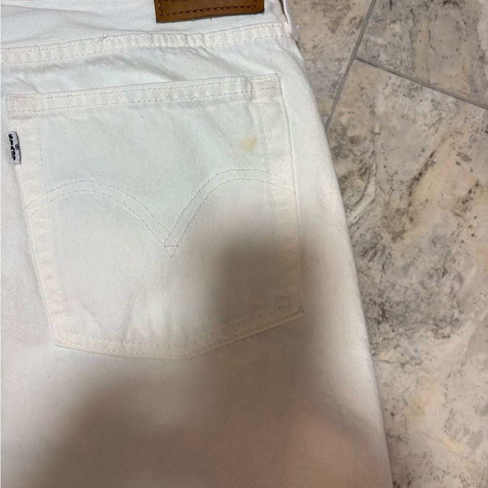 Levi's White Wedgie Straight Jeans - Picture 6 of 10